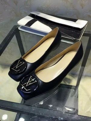 LV Shallow mouth flat shoes Women--018